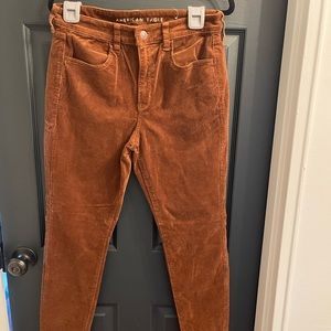 Brown corduroy pants American Eagle